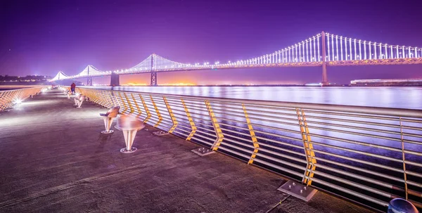 Oakland bay bridge views near San francisco california in the ev — стоковое фото