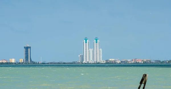 Kustlandschap in de buurt van padre island, texas — Stockfoto