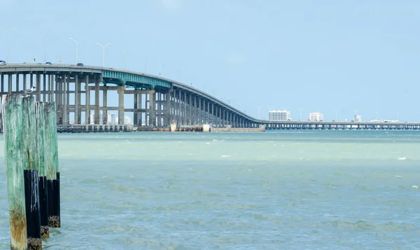 Kustlandschap in de buurt van padre island, texas — Stockfoto