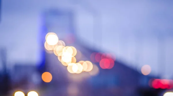 抽象的なボケ味市橋ライト — ストック写真