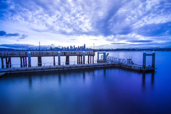 Vroege ochtend zonsopgang in seattle washington — Stockfoto