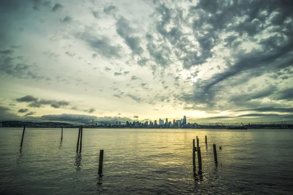 Sabah erken gündoğumu Seattle washington — Stok fotoğraf