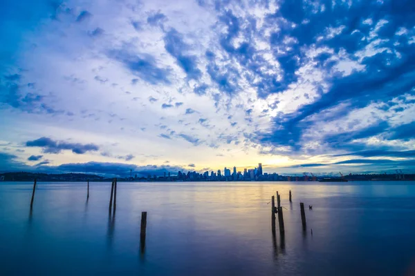 Sabah erken gündoğumu Seattle washington — Stok fotoğraf