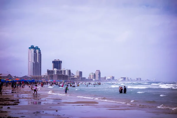 Kustlandschap in de buurt van padre island, texas — Stockfoto