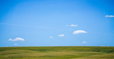 Eastern Washington state Landscapes and pastures on sunny day clipart