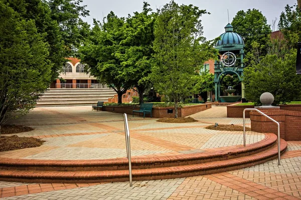 Centrum van de oude stad rock hill south carolina — Stockfoto