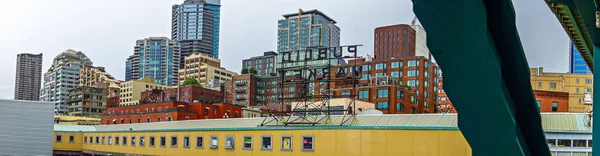 Seattle washington stadens skyline och centrala gator — Stockfoto