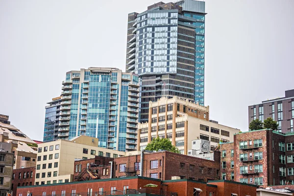 Panorama města Seattle washington a ulice — Stock fotografie