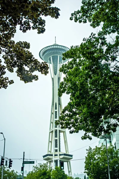 Seattle Washington City skyline et les rues du centre-ville — Photo