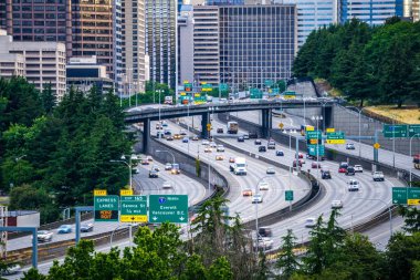 Seattle washington şehir manzarası sabah erken