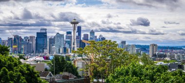 Seattle washington şehir manzarası kerry park