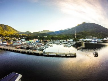 ketchikan alaska sabahın erken saatlerinde bağlantı noktası