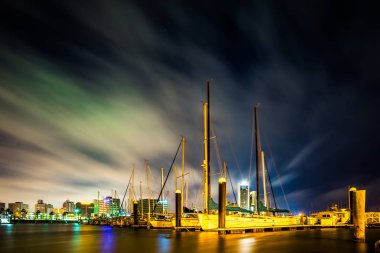 Gece sahnelerinde corpus christi Teksas çevresinde
