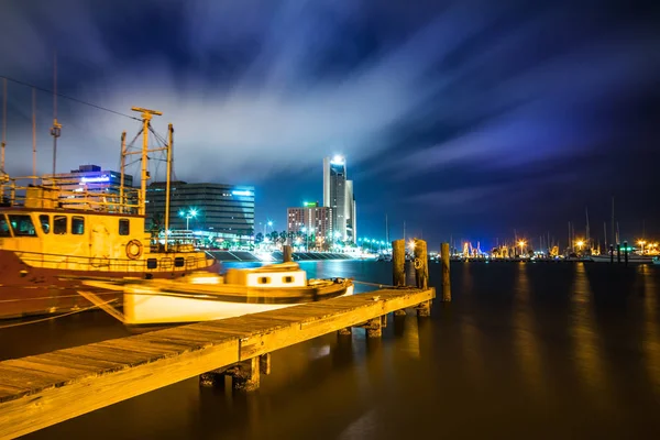 Sceny nocne wokół corpus christi, texas — Zdjęcie stockowe