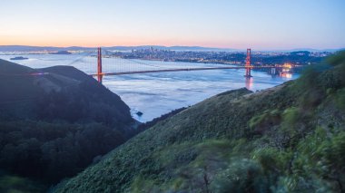 sunrise, Golden gate Köprüsü san Francisco