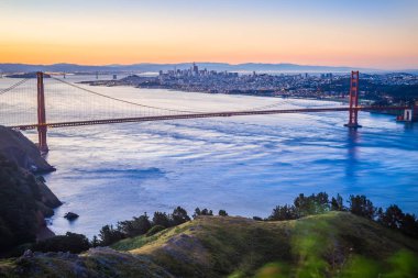 sunrise, Golden gate Köprüsü san Francisco