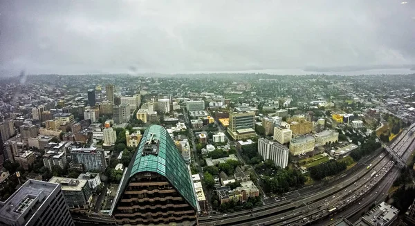Día nublado y lluvioso en Seattle Washington — Foto de Stock