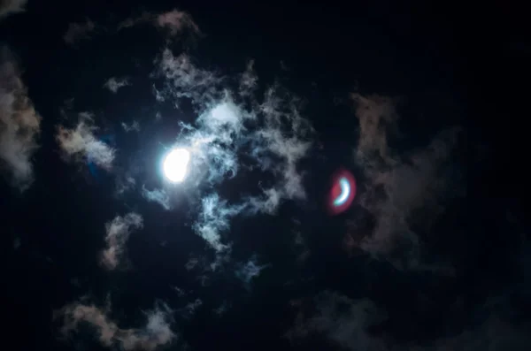 在南卡罗莱纳州的天空中的太阳 Eclipse 2017 事件 — 图库照片