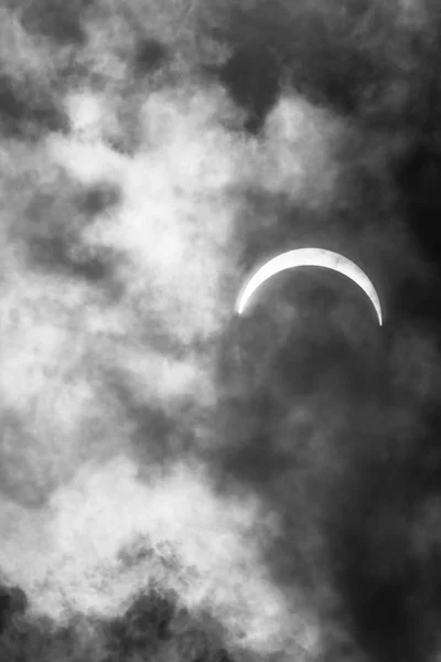 Eclipse Solar parcial 21 de agosto de 2017 — Fotografia de Stock