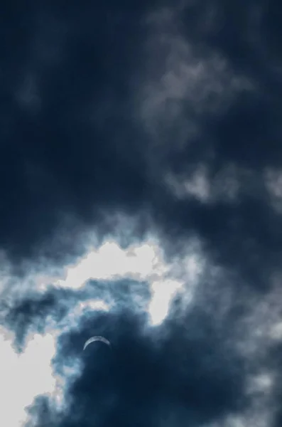 Solar Eclipse 2017 event in South Carolina sky — Stock Photo, Image