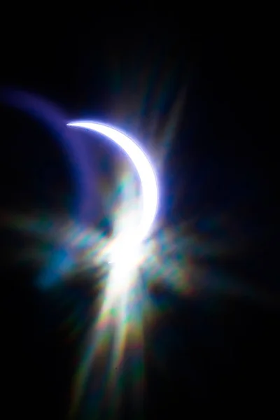Eclipse parcial de soalr sobre carolina del sur usa — Foto de Stock