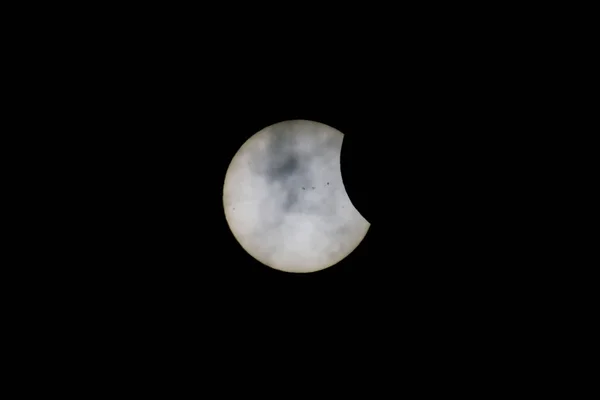 Часткове сонячне затемнення 21 серпня 2017 — стокове фото