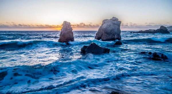 Soberanes punt grote sur Californië zonsondergang — Stockfoto