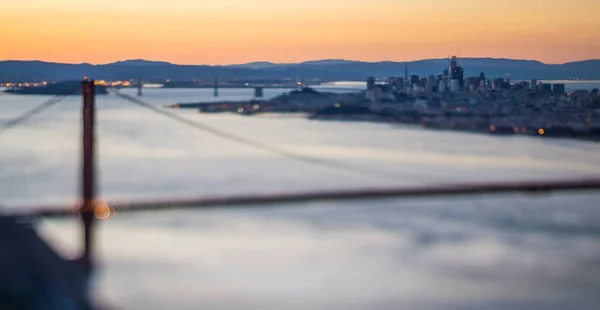 Golden Gate Bridge San Francisco California West Coast Sunrise — Stockfoto