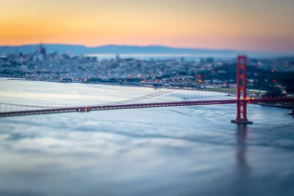Golden Gate Bridge San Francisco Kalifornien Westküste Sonnenaufgang — Stockfoto