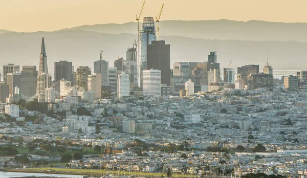 Zlatý hradní most San Francisco Kalifornie západní pobřeží východ slunce — Stock fotografie