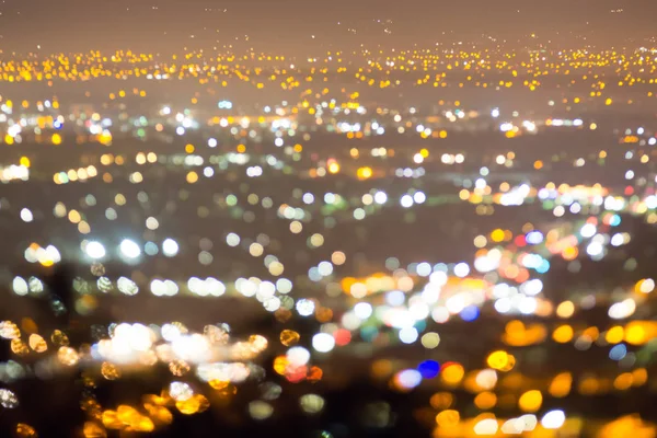 Cidade luzes bokeh noite resumo — Fotografia de Stock