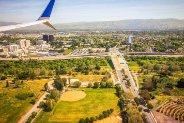 san jose Kaliforniya üzerinde uçan
