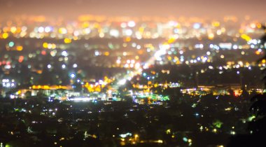 şehir ışıkları bokeh gece soyut