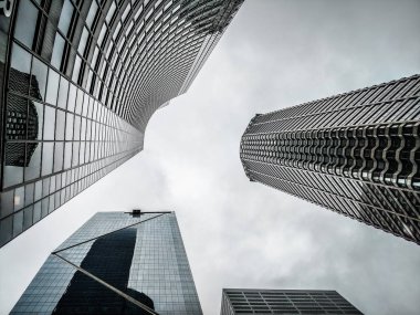 Seattle Washington Cityscape manzarası parçalı bulutlu gün