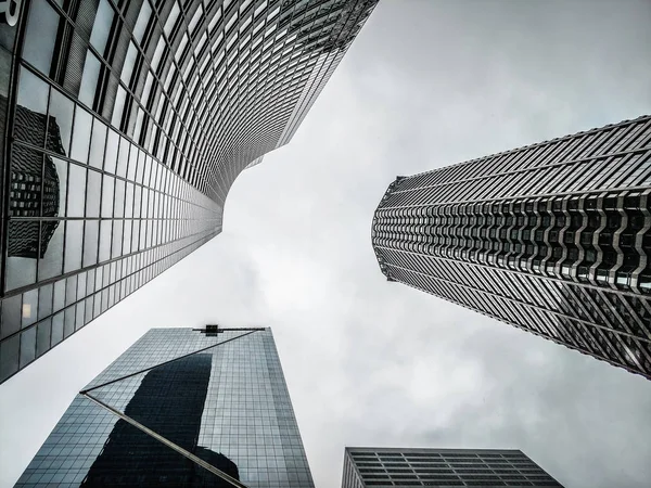 Seattle Washington Cityscape manzarası parçalı bulutlu gün