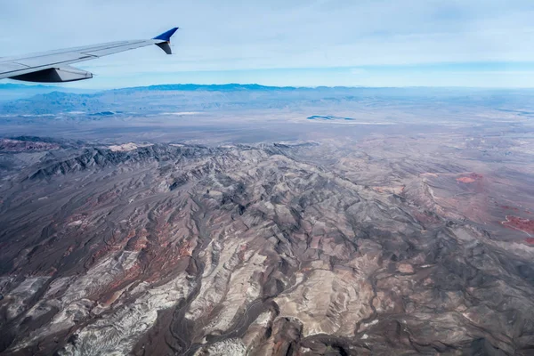 Grand canyon arizona uitzicht vanuit een vliegtuig — Stockfoto