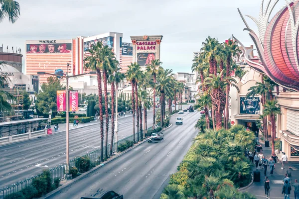 Straatscènes rond Las Vegas Nevada in de schemering — Stockfoto