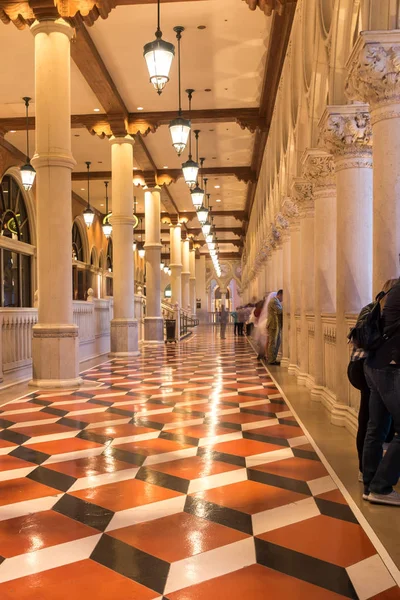 Mooie luxe lobby balkon op Venetiaanse las vegas — Stockfoto