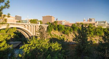 Falls ve Spokane boyunca Washington su enerjisi Binası 