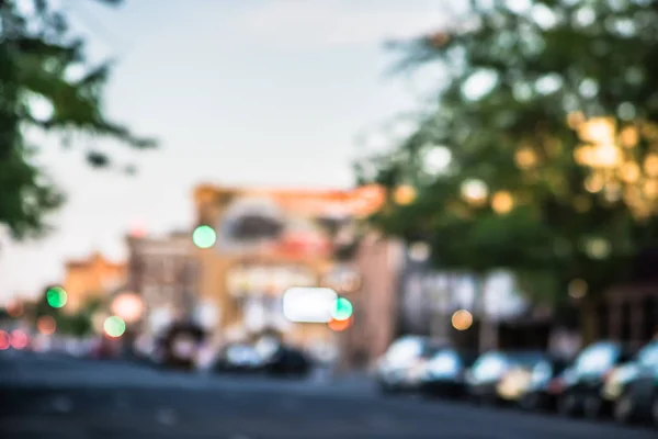 Bulanık yumuşak odak noktası şehrin sokaklarında spokane, washington — Stok fotoğraf