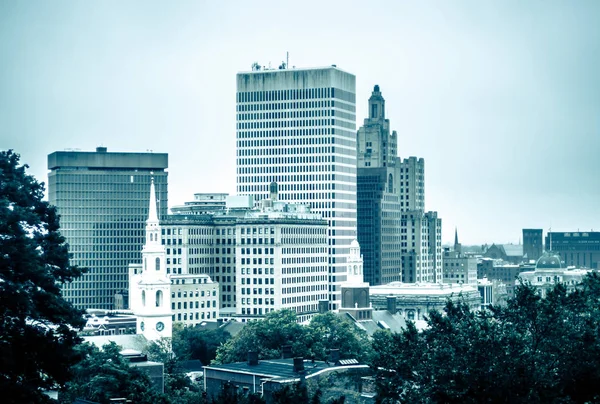 Vorsehung Rhode Island City Skyline im Oktober 2017 — Stockfoto