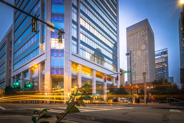 Charlotte North Carolina scene di strada la mattina presto — Foto Stock