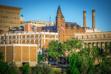 sahneleri etrafında spokane washington şehir merkezinde