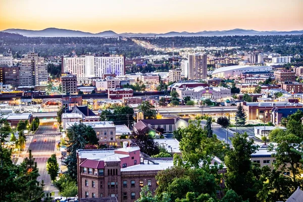 sahneleri etrafında spokane washington şehir merkezinde