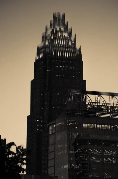 早朝日の出シャーロット ノースカロライナ高層ビル — ストック写真