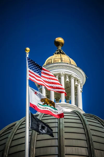 Widok na miasto wokół california state capitol w sakramencie — Zdjęcie stockowe