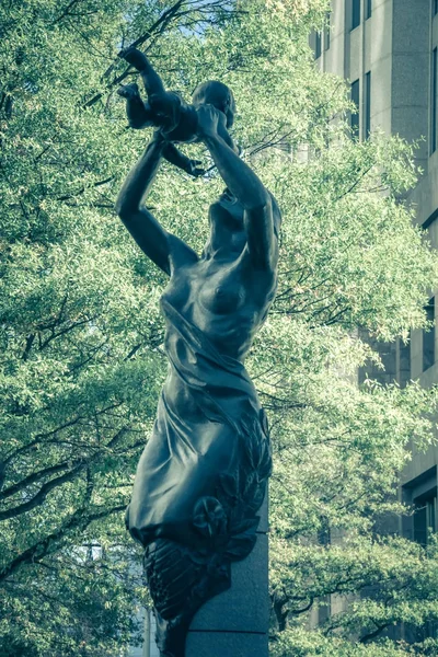 Charlotte North carolina stadsgezicht tijdens herfst seizoen — Stockfoto