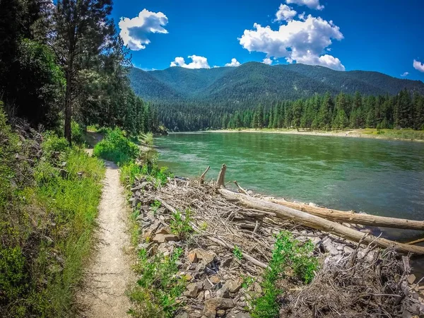 Paysages de réservation flathead dans le Montana Photos De Stock Libres De Droits