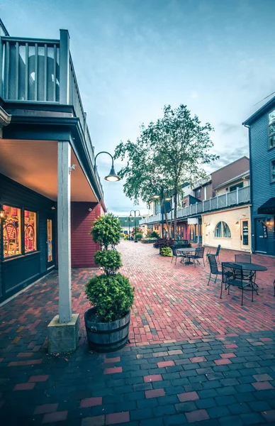 Downtown Van Newport Rhode Island Schemering Uren — Stockfoto