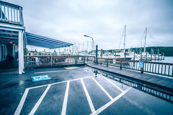 Timur Greenwich Rhode Island Bay pelabuhan dan yaht club marina — Stok Foto